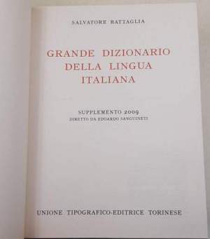 Grande dizionario della lingua italiana - Supplemento 2009