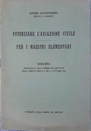 POTENZIARE L'AVIAZIONE CIVILE-PER I MAESTRI ELEMENTARI( 1953)