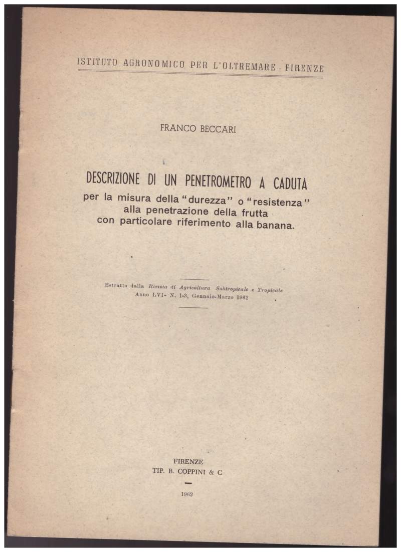 DESCRIZIONE DI UN PENETOMETRO A CADUTA per la misura della 