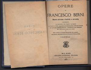 OPERE DI FRANCESCO BERNI