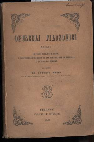 OPUSCOLI FILOSOFICI