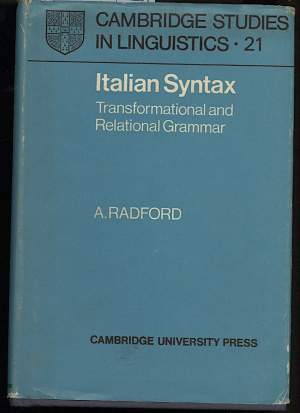 ITALIAN SYNTAX-Transformational and Relational Grammar